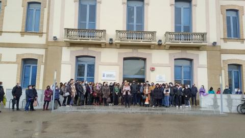 Celebración del 8M en el Campus de Huesca en años anteriores