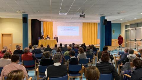 Fotografía: Acto de la Universidad de la Experiencia en Fraga durante el curso 2021-2022 