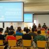 Sesión del "XI Curso Mamíferos del Pirineo" celebrado en Jaca, bajo la dirección de Juan Herrero (Campus de Huesca-Unizar) y Jesús Martínez (IPE-CSIC)