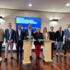 Participantes en el acto de firma del convenio de la nueva Cátedra