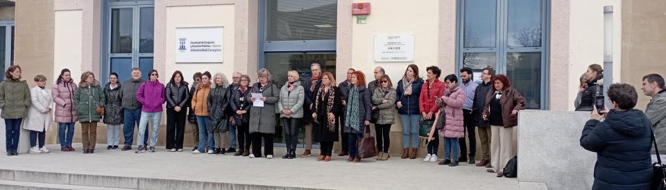 Acto institucional del 8 de Marzo en el Campus de HUesca