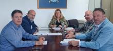 Comisión de seguimiento de la Cátedra, reunida en el Campus de Huesca