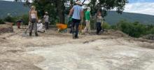 Mosaico romano en el Forau de la Tuta
