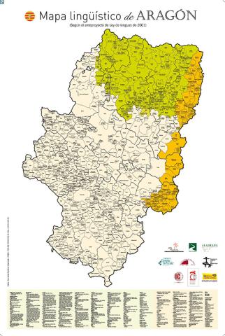 Mapa lingüíistico de Aragón 