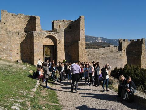 Estudiantes de Turismo en Loarre