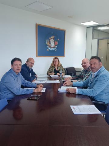 Comisión de seguimiento de la Cátedra, reunida en el Campus de Huesca