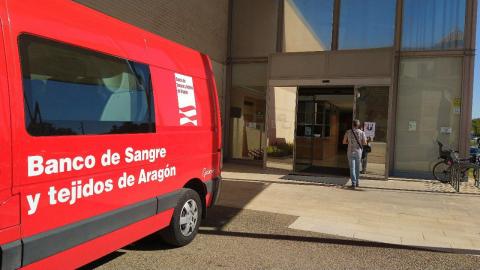 Donación de sangre en el Campus de Huesca